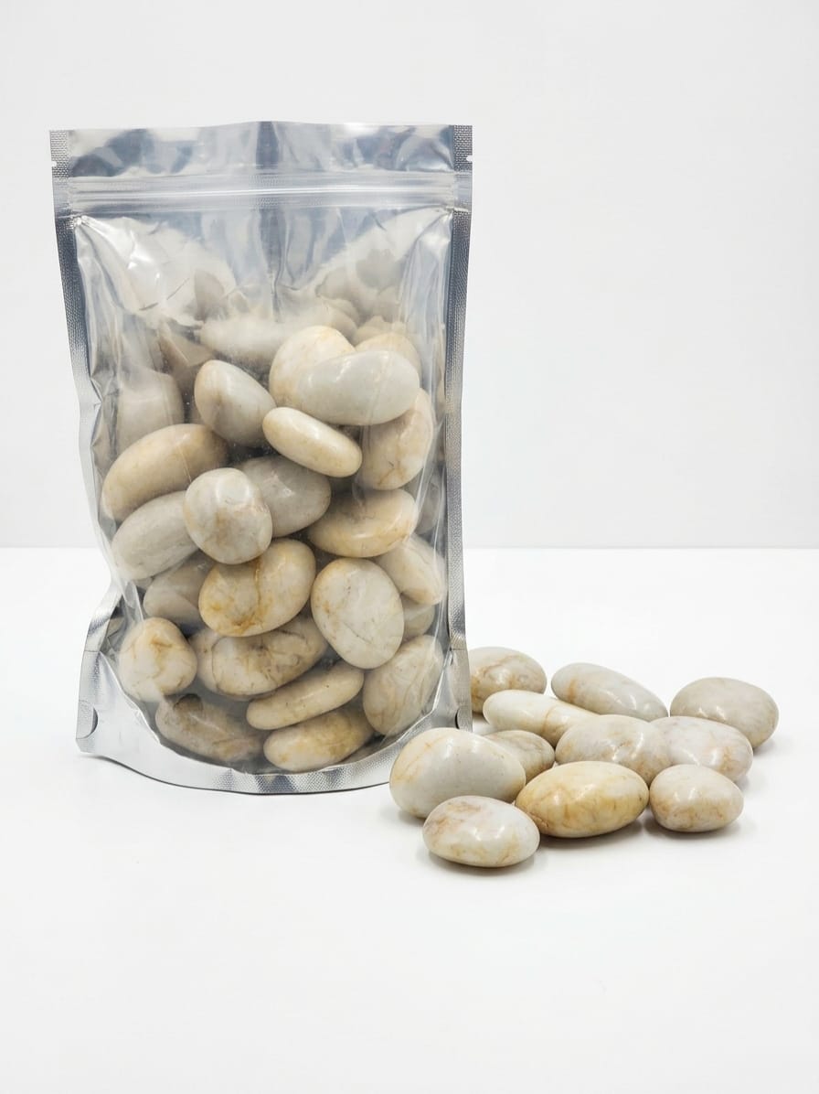 White Polished Pebbles