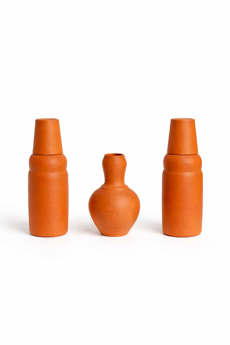 Pottery Bottle Set
