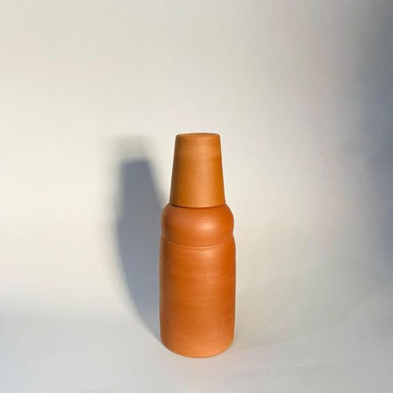Traditional Pottery Jar with Cup